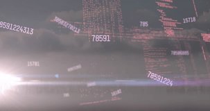 Animation of data processing and numbers over space with lights. Global network, data processing and technology concept digitally generated video. - Powered by Shutterstock - Get 15% off with code: PIKWIZARD15