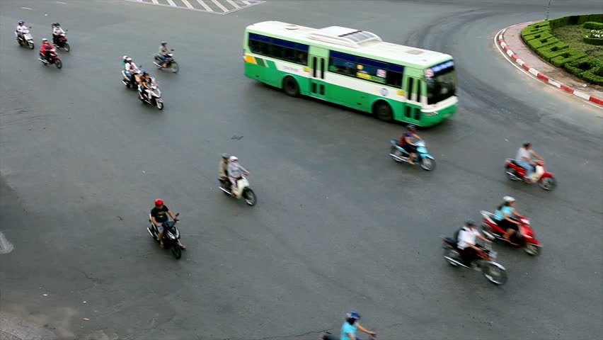 TRAFFIC IN VIETNAM - HO CHI MINH CITY - Time Lapse