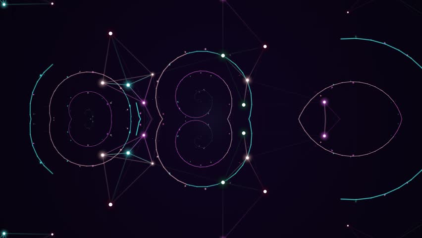 Space graphics with astronomy symbols and stars