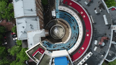 Vertical Drone Ascent above Herzen Research Institute
