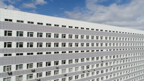 Drone Descending Front Main Surgical Building