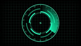 Animated rotating radar screen HUD interface green teal sci fi technology seamless loop. Futuristic HUD interface rotating radar screen sci fi technology seamless loop 4k ultra hd. - Powered by Shutterstock - Get 15% off with code: PIKWIZARD15