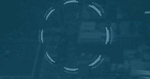 Animation of digital interface and data processing over world map on blue background. Global data processing concept digitally generated video. - Powered by Shutterstock - Get 15% off with code: PIKWIZARD15