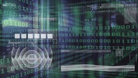 Animation of data processing, graphs and binary code over digital screen. Computers, network, data processing and technology concept digitally generated video. - Powered by Shutterstock - Get 15% off with code: PIKWIZARD15
