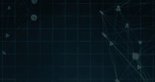 Animation of data processing over black background. Global business and digital interface concept digitally generated video. - Powered by Shutterstock - Get 15% off with code: PIKWIZARD15