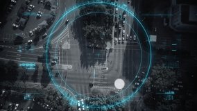 Animation of network of connections with icons over road traffic. global connections, transport, data processing and technology concept digitally generated video. - Powered by Shutterstock - Get 15% off with code: PIKWIZARD15