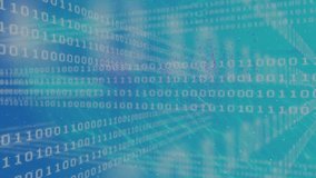 Animation of nft over binary code on blue background. Data processing and technology concept digitally generated video. - Powered by Shutterstock - Get 15% off with code: PIKWIZARD15