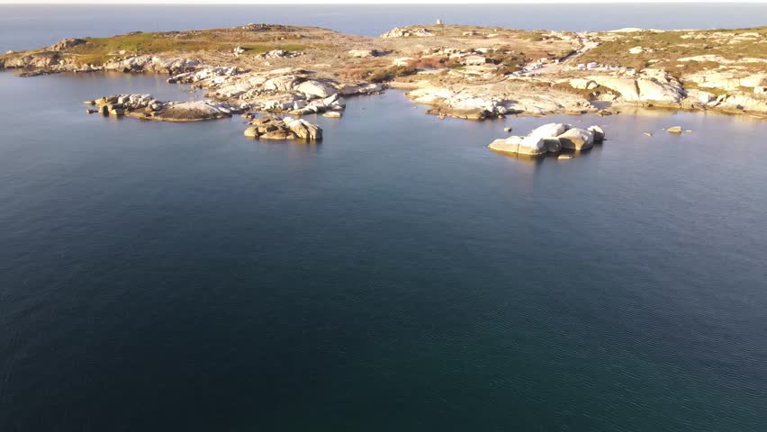 The coast of Corsica, France