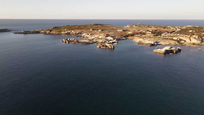 The coast of Corsica, France