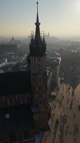 4K cinematic drone shot of St. Mary