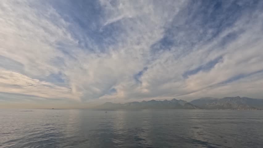 beautiful clouds over the sea