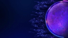 Digital Planet Circuit Network Connections Futuristic planet glowing circuit cyber network lines. Technology globe, global computing, AI for data science, innovation, worldwide network backgrounds. - Powered by Shutterstock - Get 15% off with code: PIKWIZARD15