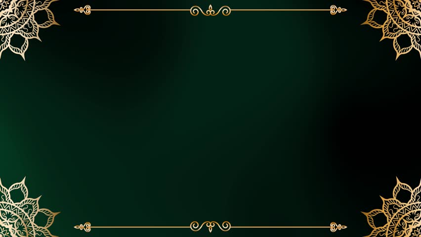 Floating Motion animation with Astral Resonance style. Theme: Loop Background. Gold Mandala for microstock.