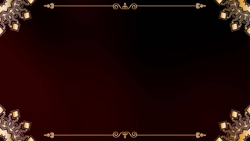 Decorative Motion animation with Flora Vitae Circle style. Theme: Religious Background. Gold Mandala for microstock.