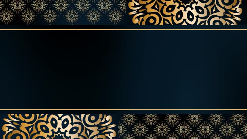 Calm Motion animation with Orbital Eternum style. Theme: Islamic Background. Mandala Gold for microstock.