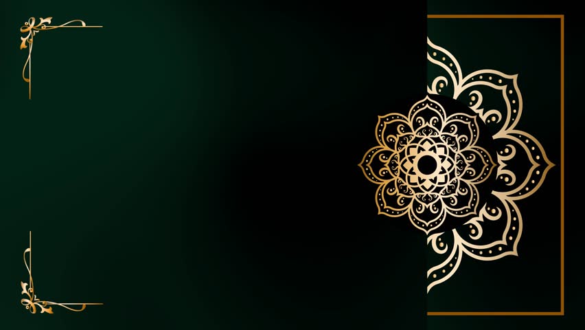 Animated Pattern animation with Nature Pulse Rosette style. Theme: Ramadan Background. Mandala for microstock.