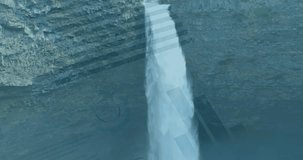 Animation of data processing over landscape. Global business and digital interface concept digitally generated video. - Powered by Shutterstock - Get 15% off with code: PIKWIZARD15