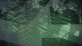 Animation of digital city model over data processing. global technology, data processing and digital interface concept digitally generated video. - Powered by Shutterstock - Get 15% off with code: PIKWIZARD15