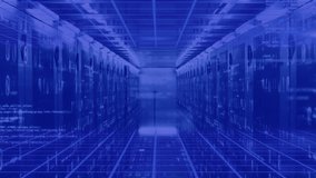 Animation of you win text and data processing over computer servers. Global video game, computing and data processing concept digitally generated video. - Powered by Shutterstock - Get 15% off with code: PIKWIZARD15
