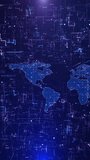 Global Digital World Map Data Network Connections Abstract digital world map made of glowing points connection lines global communication big data exchange modern technology infrastructure continents. - Powered by Shutterstock - Get 15% off with code: PIKWIZARD15