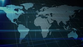 Animation of financial data processing over world map. global business, connections, data processing, computing and digital interface concept digitally generated video. - Powered by Shutterstock - Get 15% off with code: PIKWIZARD15