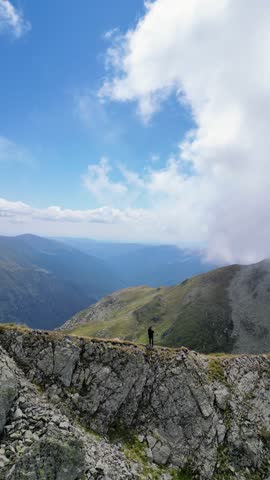 mountain trail, blue sky, hiking route, rocky landscape, outdoor adventure