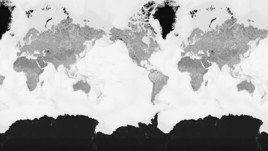 Greenland Highlighted on Map with Location Label