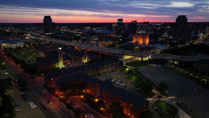 Grand Rapids Michigan Downtown Skyline