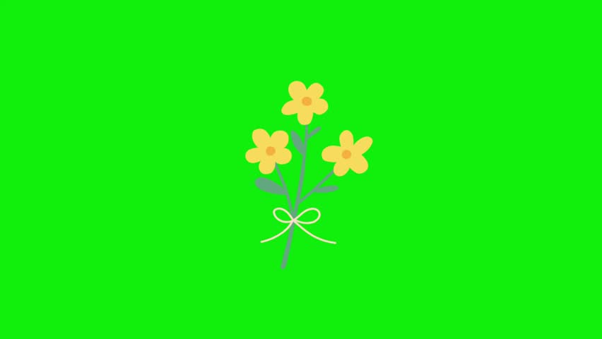 Very beautiful and lovely flower animation