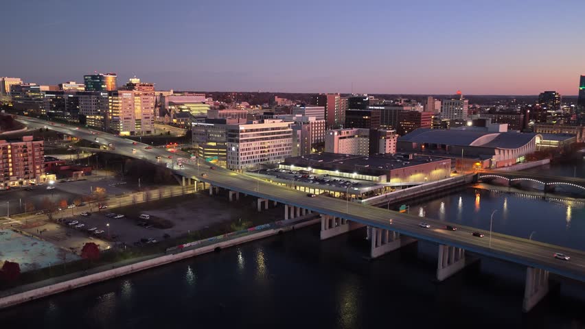 Grand Rapids Michigan Downtown Skyline