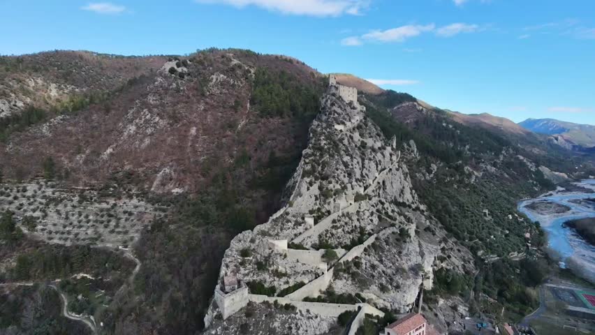 town of Entrevaux in alpes de haute provence