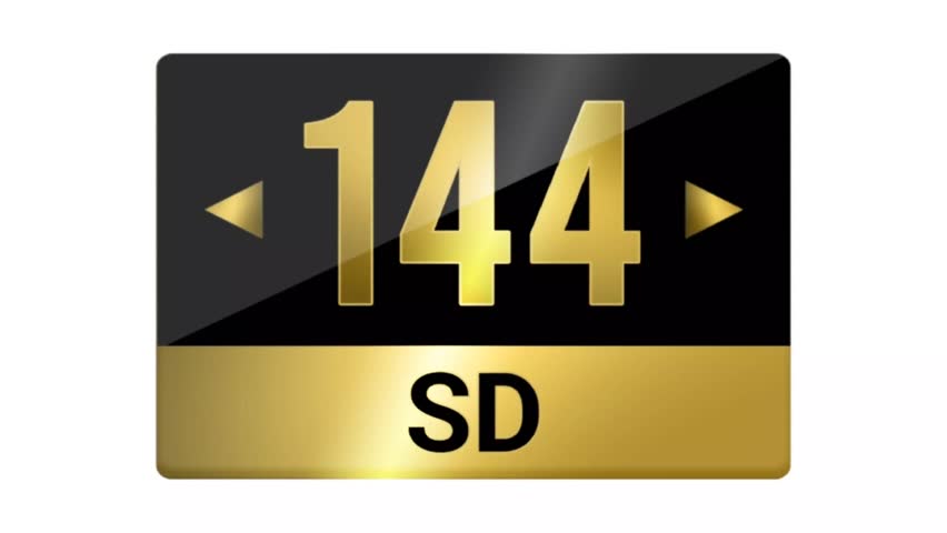 144p sd premium logo animation video, 144p sd luxurious badge sticker animation clip illustration design, High definition label.