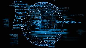 Animation of neon ticking clock over data processing against black background. Computer interface and business technology concept - Powered by Shutterstock - Get 15% off with code: PIKWIZARD15