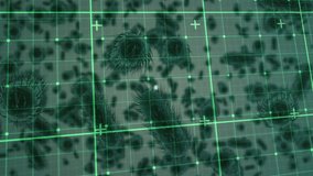 Animation of network of connections over virus cells and data processing. Global business and digital interface concept digitally generated video. - Powered by Shutterstock - Get 15% off with code: PIKWIZARD15