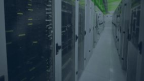 Animation of binary coding over server room. global business and digital interface concept digitally generated video. - Powered by Shutterstock - Get 15% off with code: PIKWIZARD15