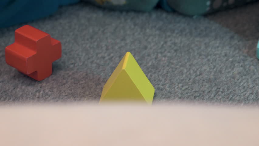 Close-up shot of a young toddler