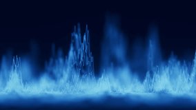 Audio blue waveform digital motion loop background. Abstract music waves equalizer. Futuristic sound wave visualization. AI synthetic voice technology. Tune print. Distorted frequencies. - Powered by Shutterstock - Get 15% off with code: PIKWIZARD15
