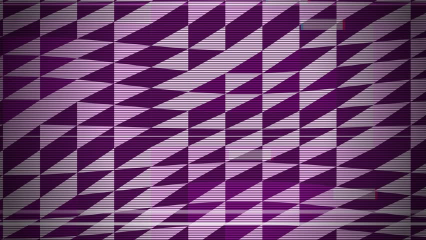 Abstract purple geometric background with diagonal striped texture and repeating angular shapes. Modern dynamic motion design ideal for seamless loop backdrop.