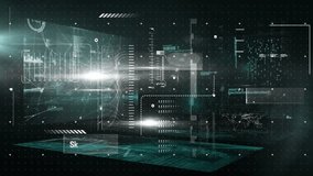 The global stock market data processing concept with numbers and graphs. Global business connections digital interface and technology concept digitally generated video. - Powered by Shutterstock - Get 15% off with code: PIKWIZARD15