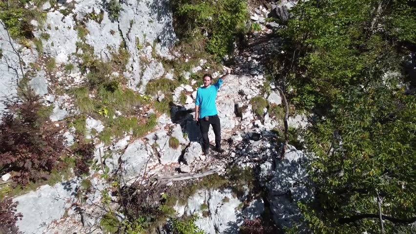 Slovenia 4K. Trail to Black Lake. Bohinj Lake. Hiking. Mountain Route. Landscape