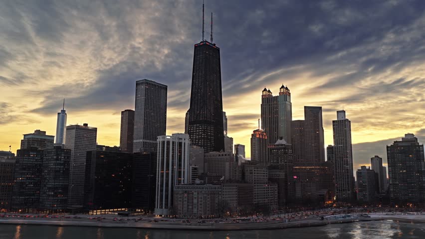 Chicago Illinois Downtown City Skyline