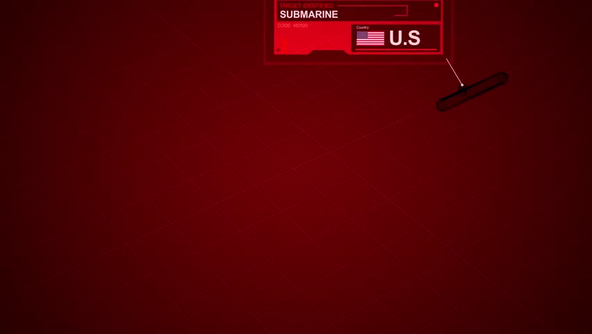 An United States American Submarine is identified on Military Radar