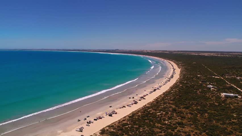 Aerial View of Long Beach, Robe, South Australia
