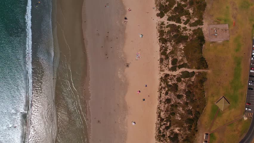 Aerial View of Long Beach, Robe, South Australia
