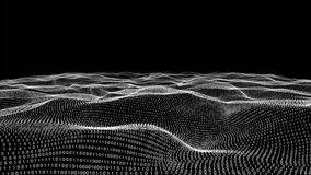 Digital animation of data processing and binary coding over digital waves against black background. Global networking and business technology concept - Powered by Shutterstock - Get 15% off with code: PIKWIZARD15