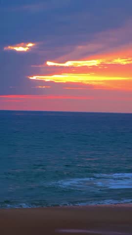 Beautiful sunset on the beach