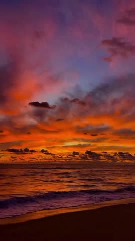 Beautiful sunset on the beach