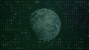 Animation of financial data processing with dice and globe over dollar bill and fire. Global finances, computing and digital interface concept digitally generated video. - Powered by Shutterstock - Get 15% off with code: PIKWIZARD15