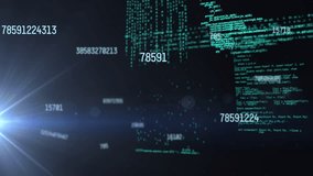Animation of numbers and data processing. global connections, networks and data processing concept digitally generated video. - Powered by Shutterstock - Get 15% off with code: PIKWIZARD15