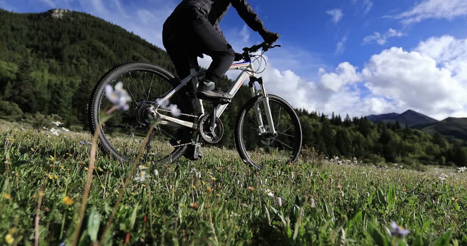 Riding mountain on the forest and grassland trail